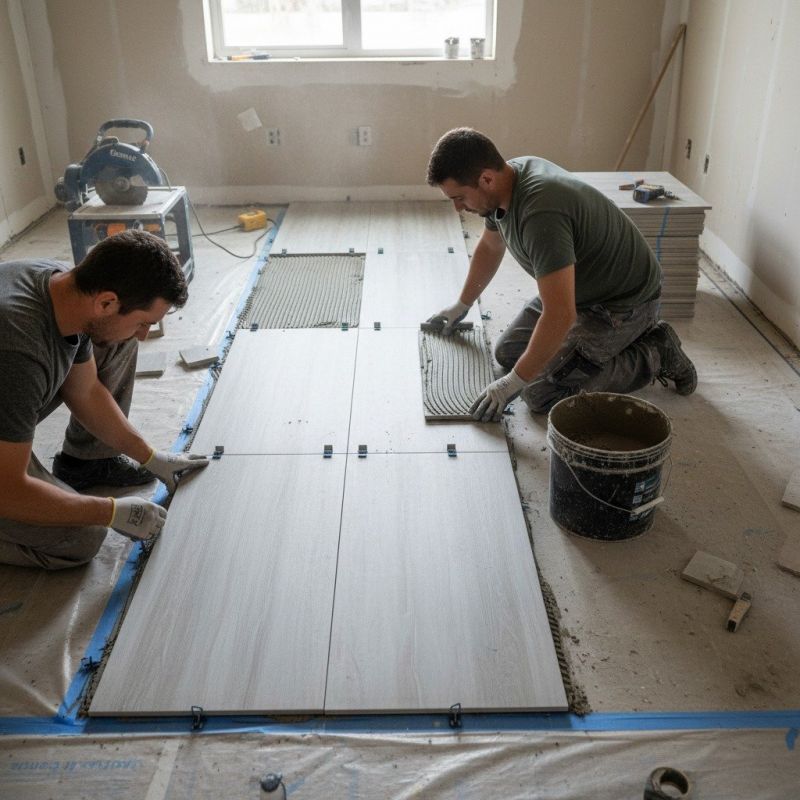 Tile Floor Installation detail